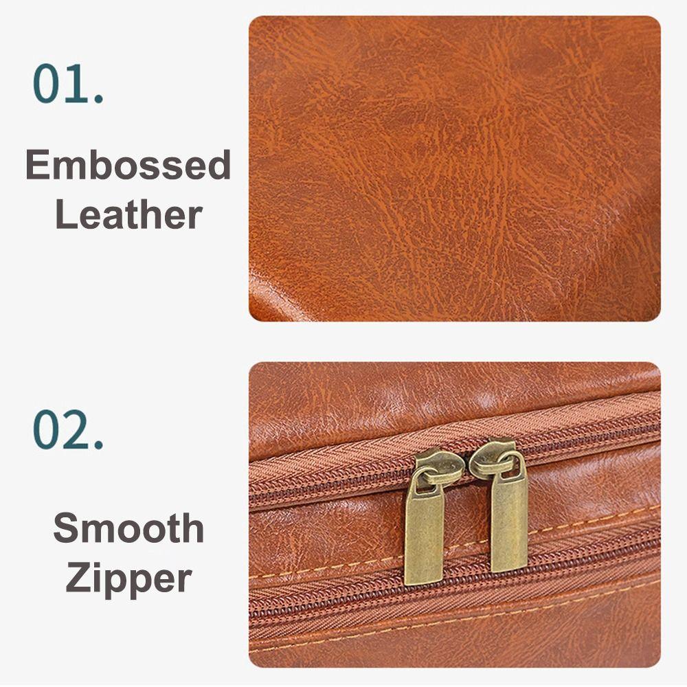 Винтажная роскошная мужская косметичка на молнии, органайзер для мытья, дорожная косметичка для бизнеса