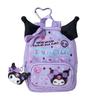 Gakuen Kirameki for Ages 3 and 124982 Backpack-style Pouch, Festival, Kuromi, Polyester, PVC, Steel, Up,