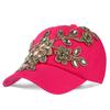 Rhinestone Women's Hat Sun Hat Golden Flowers Diamond-studded Baseball Caps Cowboy Hat Cap