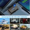Car Charger Socket Adapter with Switch 2/4 Ports 12V 24V PD QC3.0 Charging Splitter Outlet for Bus RV ATV Truck Boat