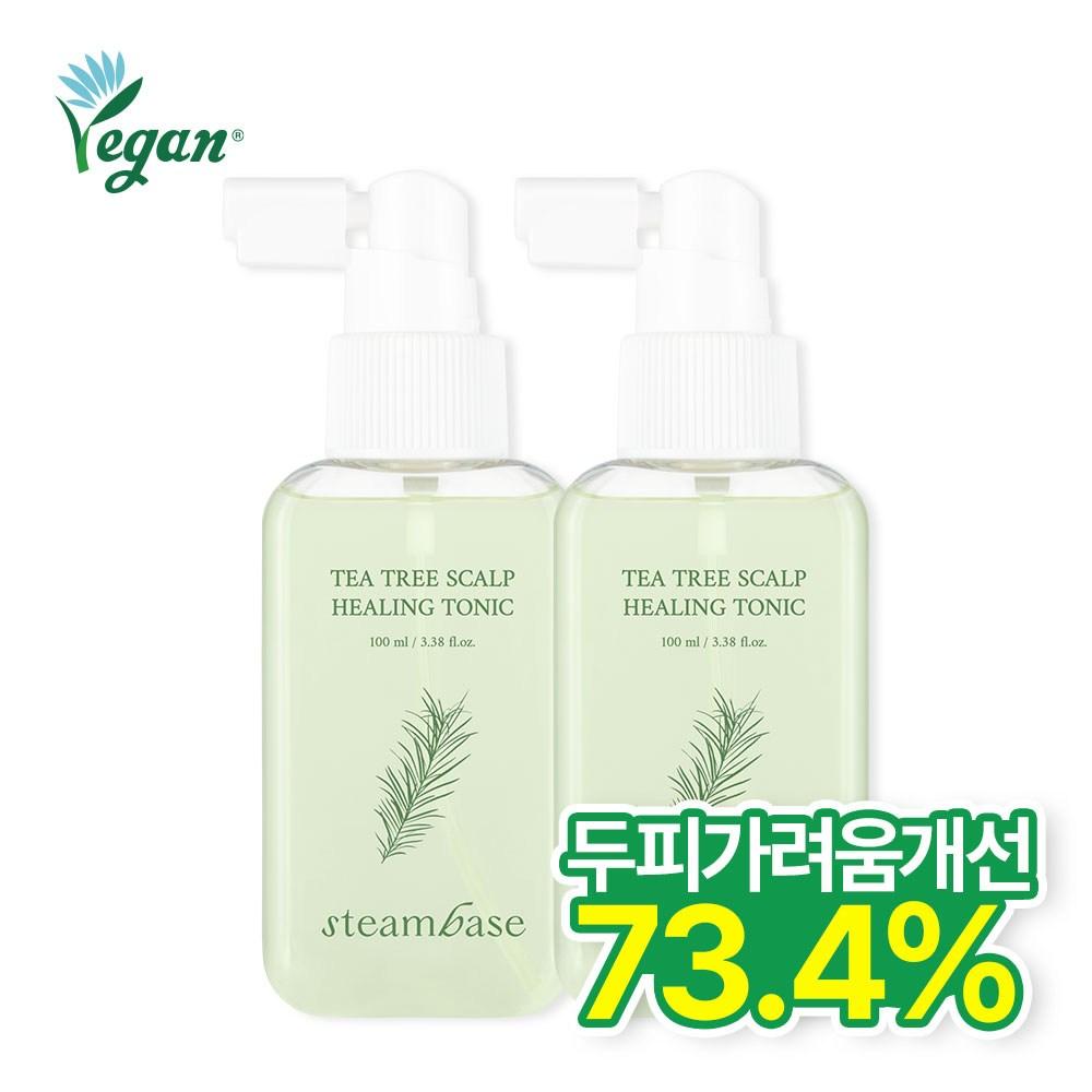 Steam Base Tea Tree Scalp Healing Tonic, 100ml, 2 Units