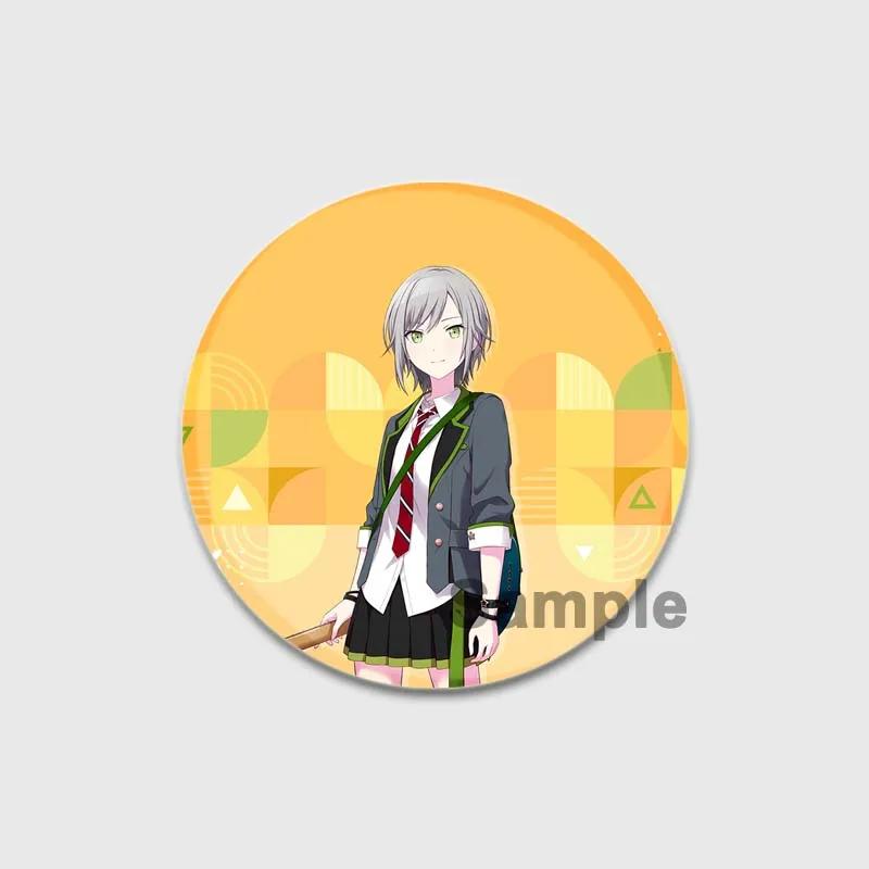 32/44/58 мм Проект SEKAI Аниме Хиномори Шихо Лео/Нужно Значок Круглая Жестяная Брошь для Одежды Сумка Шляпа Аксессуары Эмалевые Булавки Подарки для фанатов