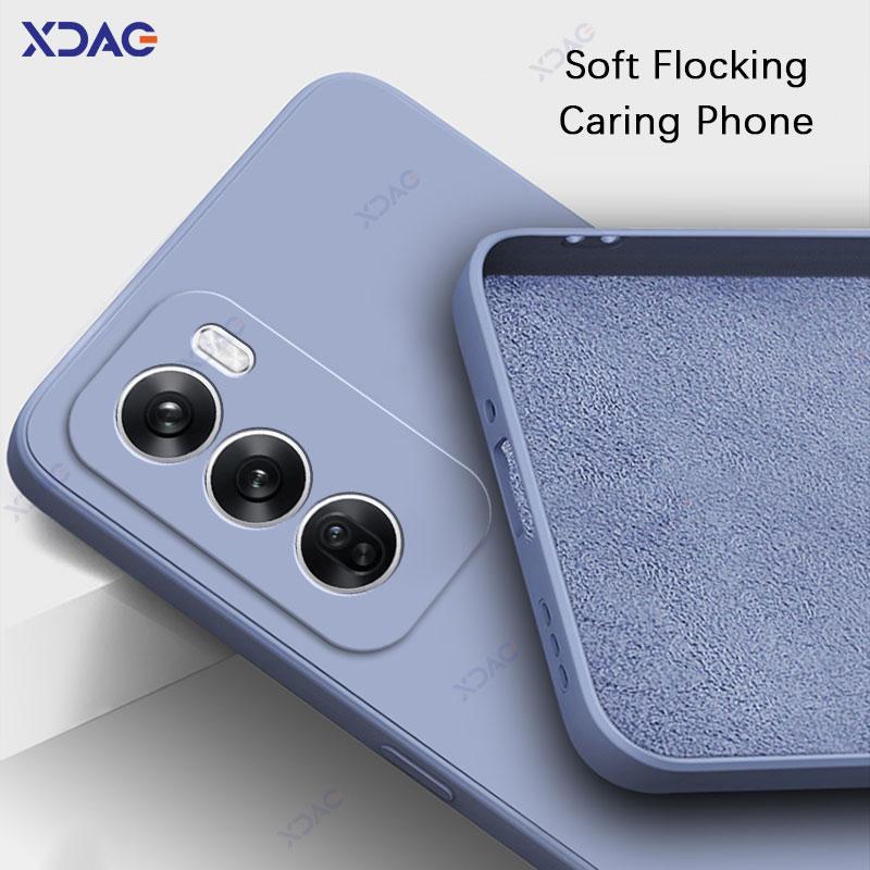 Чехол для мобильного телефона OPPO Reno 12 Pro Reno12Pro OPPOReno Reno12 12Pro 5G Мягкий роскошный квадратный жидкий силиконовый чехол на заднюю панель