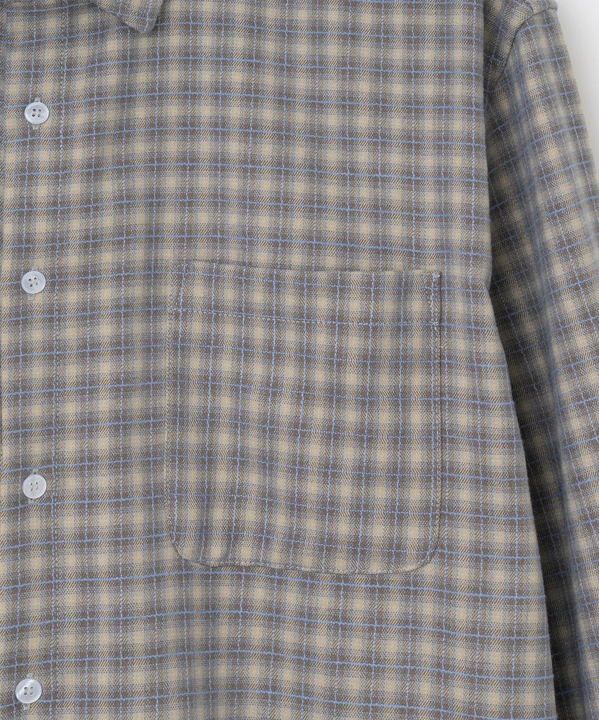 MILLO ARCHIVE Mute Plaid Check Shirt [Blue Brown]
