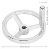 Cast Iron Lathe Handwheel 16x160MM Size Handwheel with Removable Handle  Milling Machine