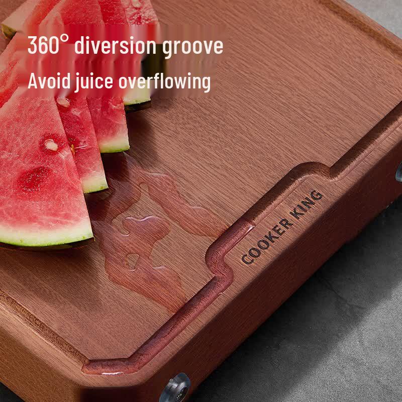 COOKER KING Imported Ebony Wood Cutting Board