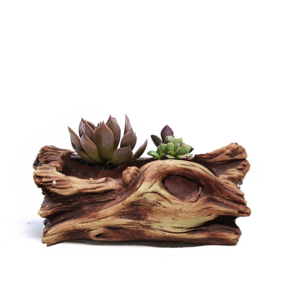 Handmade Artificial Stump Outdoor Indoor For Home Decor Flower Pot Flower Pots Planters Bonsai