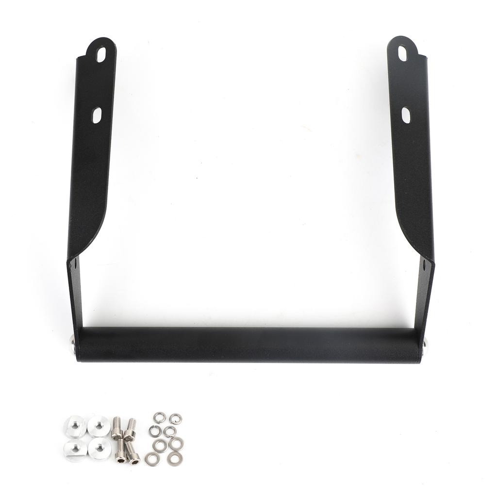 Black GPS Phone Bracket Holder Rod Fit for Kawaski Versys 1000 KLZ1000 2019-2023