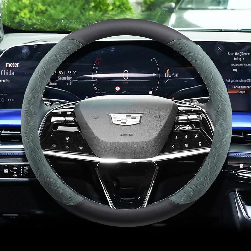 Чехол из замши на руль для Cadillac XT5, XT6, XT4, CT5, CT6, CT4, XTS, ATS