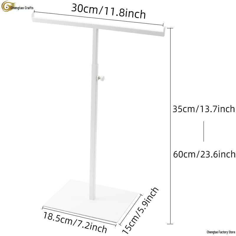 Т-образная подставка из нержавеющей стали для демонстрации сумок и шарфов