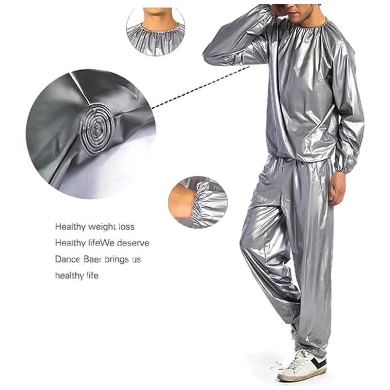 Сверхмощный костюм для сауны для мужчин и женщин, упражнения для похудения, тренажерный зал, фитнес, тренировки, анти-Rip, спортивные костюмы для сжигания жира