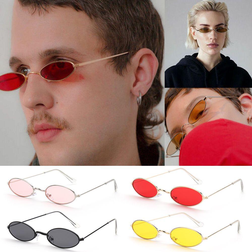 Fashion Design Small Frame Men and Women Sun Glasses Vintage Shades Eyeglasses Oval Sunglasses