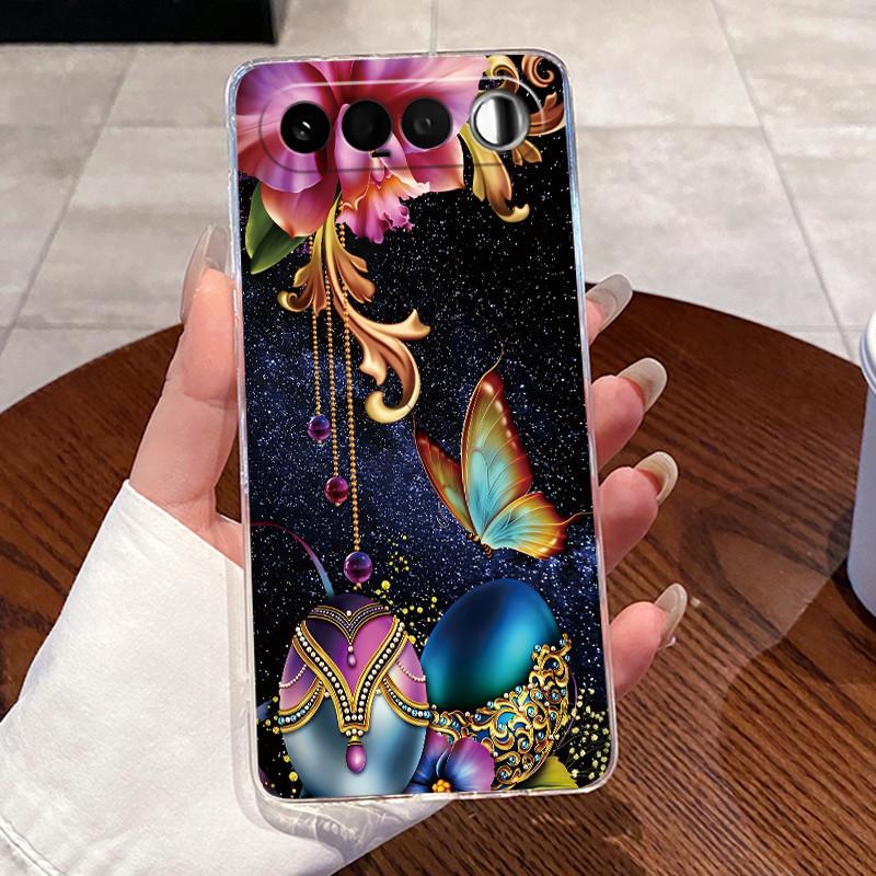 Гелевый чехол для Realme 16 5G Coque Capa Прозрачный силиконовый мягкий ТПУ задняя крышка Милый кот Кролик Сердце Защитный чехол Fundas