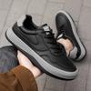 Fashion 2025New Men Casual Leather Outdoor Shoes High Quality Fashion Trend Antiskid Flats Designer Sports Lace-Up Walking Shoes for Men
