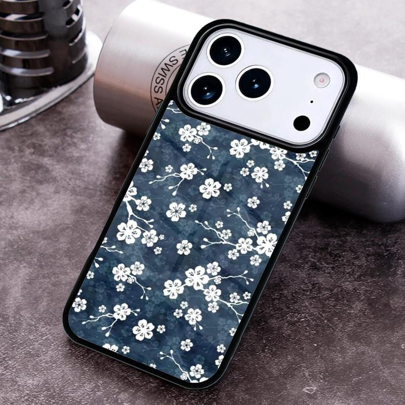 Чехол для телефона с цветочным узором в японском стиле для iPhone 17 16 15 Pro Max Air 14 13 12 11 Plus Ударопрочный чехол