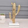 Metal Cactus Decorative Showpiece for Home Decor Accents with Marble Base for Office, Desk Dcor, Table & Dining Room Living Room Decoration Item
