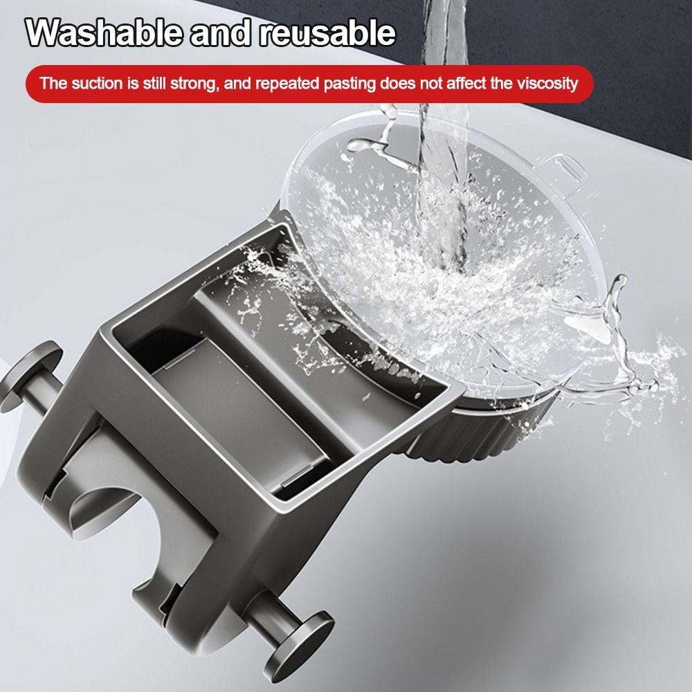 Wall Mounted Shower Head Holder Suction Cup Sprayer Fixed Base  Bathroom Accessories