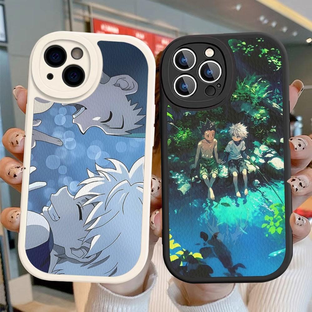 Чехол для телефона с аниме Hunter X Hunter, твердая кожа, для IPhone 16 15 14 13 12 Mini 11 14 Pro Max Xs X Xr 7 8 Plus, Fundas