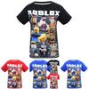 Яркая игровая футболка с персонажем Roblox для детей из удобного хлопка