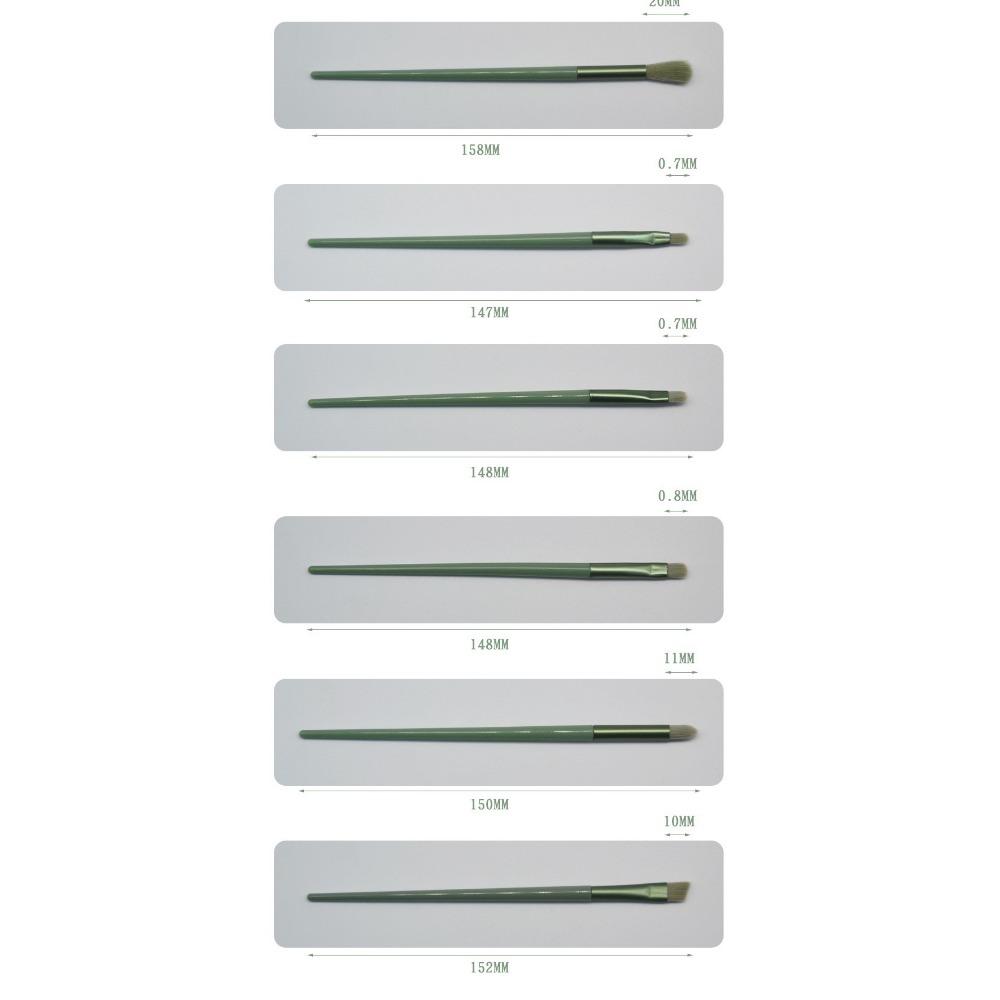 13-Piece Makeup Brush Set, Foundation Brush, Eyeshadow Brush, Highlighter, Loose Powder, Blush, Green Makeup Brush Set