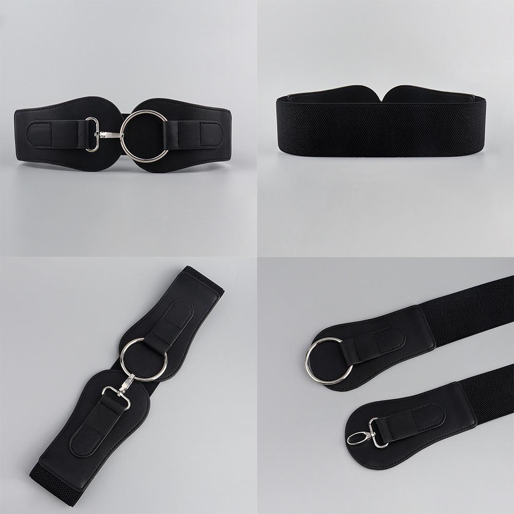 Leather Corset Belt Elastic Wide Waist Corset Elegant Lace Cummerbunds  Girl