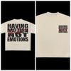 Mens Yk2 Hiphop Pattern Tshirt  Retro Street Style Print  Casual Short Sleeve West Coast Loose Top