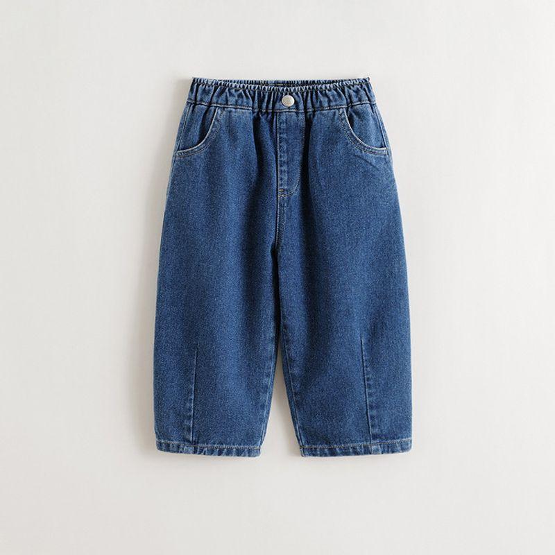 Mark Jenny Boys and Girls Pure Cotton Versatile Denim Carrot Pants Baby Pants 2026 Spring New Style 551511