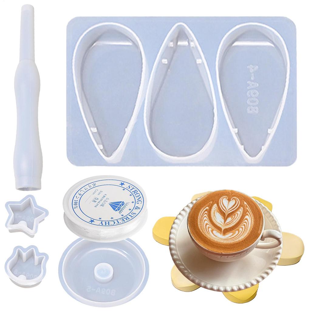 DIY Christmas Resin Molds Handmade Tree Shaped Insulation Mat Mold Hot Dish Mat Making Mold For Wax Cement Soap Resin Plaster