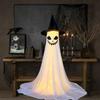 Glowing Ghost Figure Ornament Halloween Decoration 120cm High For Porch Front Yard Garden Display Indoor and Outdoor