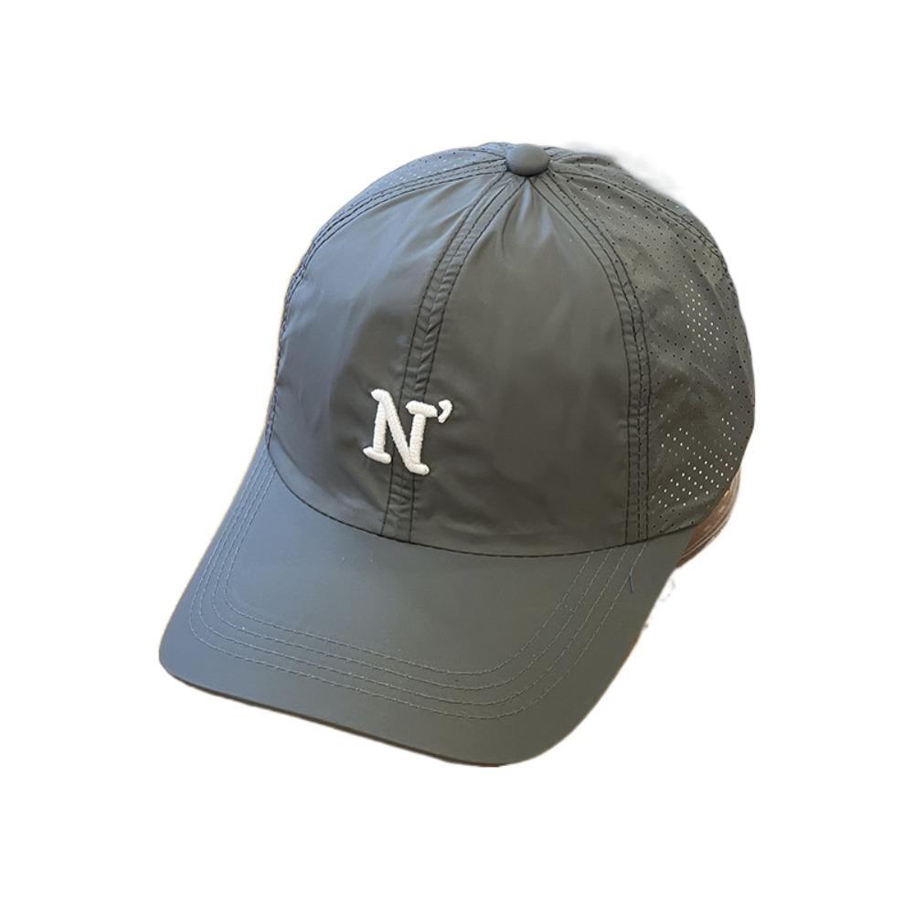 Letter N Embroidery Men Snapback Cap Candy Color Trucker Hat Simple Breathable Mesh Sunhat Outdoor