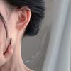 Нежные стильные серьги-пряжки из бамбука с пряжкой из ниши, легкие, роскошные серьги для женщин, маленькие серьги