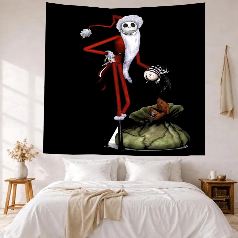 Christmas Nightmare Wall Decor Tapestry Art For Pet Memorial Birthdaywedding Party Backdrop Family Gift