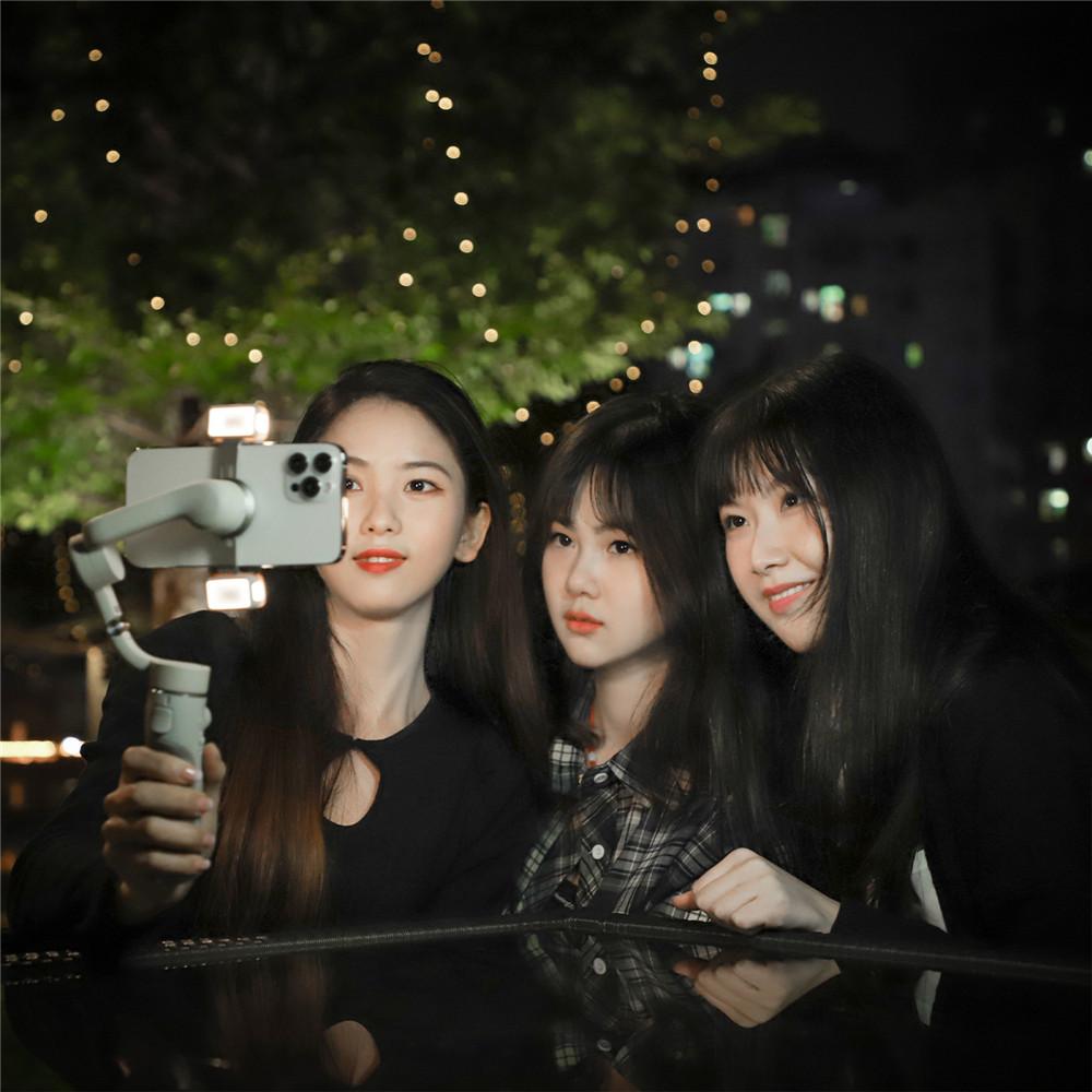 Заполняющий свет с зарядным боксом для DJI Osmo Mobile 6 OM5/4SE Мягкий теплый свет Регулируемая яркость Аксессуары OM 6