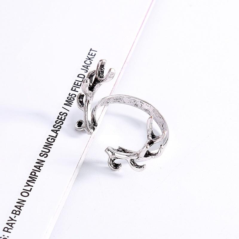 Ретро-персонажи Регулируемые кольца с рогами и ветвями