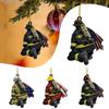 2Pcs Fire Peripheral Firefighter Pendant Hanging Christmas Tree Decoration  Christmas