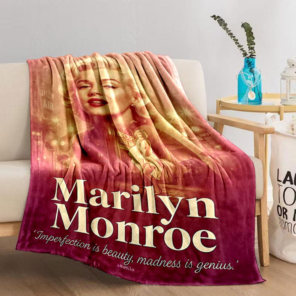 Marilyn Monroe Inspired Art Blanket for all seasons blanket lunch break throw gift