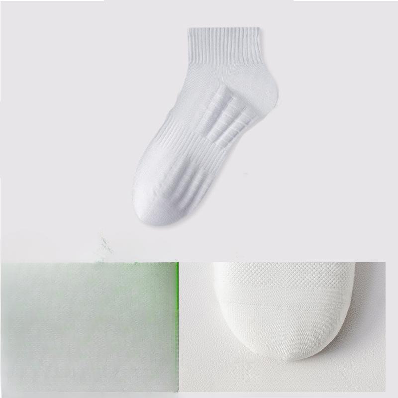 Мужские носки, короткие носки для весны и лета, тонкие антибактериальные хлопковые носки, дезодорирующие, влагоотводящие, массажные носки для занятий спортом