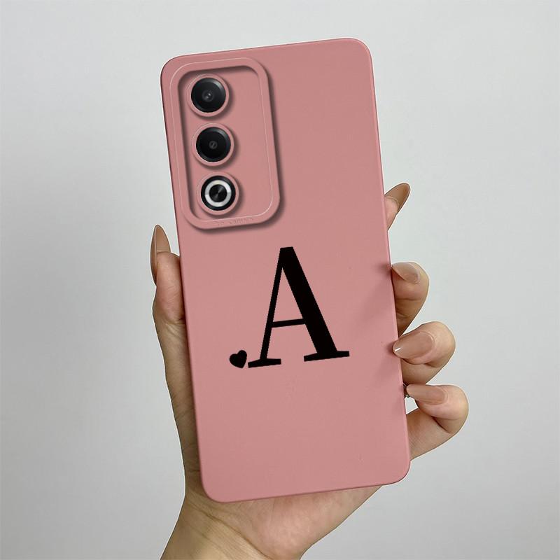 Чехол для Oppo A80 5G OppoA80 CPH2639 Чехол Милые Буквы Квадратный Силиконовый Чехол для Телефона Для Oppo A3 Pro 5G A3Pro CPH2665 Мягкие Fundas