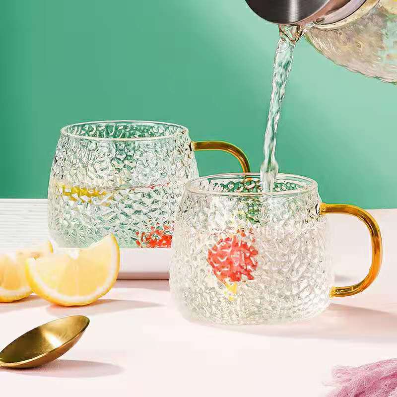 Креативная простая стеклянная чашка для воды, чашка с молотком, чашка для чая, стеклянная чашка для молока