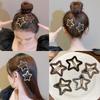 Y2k Star Side Clip Metal Hollow Hair Clip Cute Rhinestone Star BB Clip\ Girls