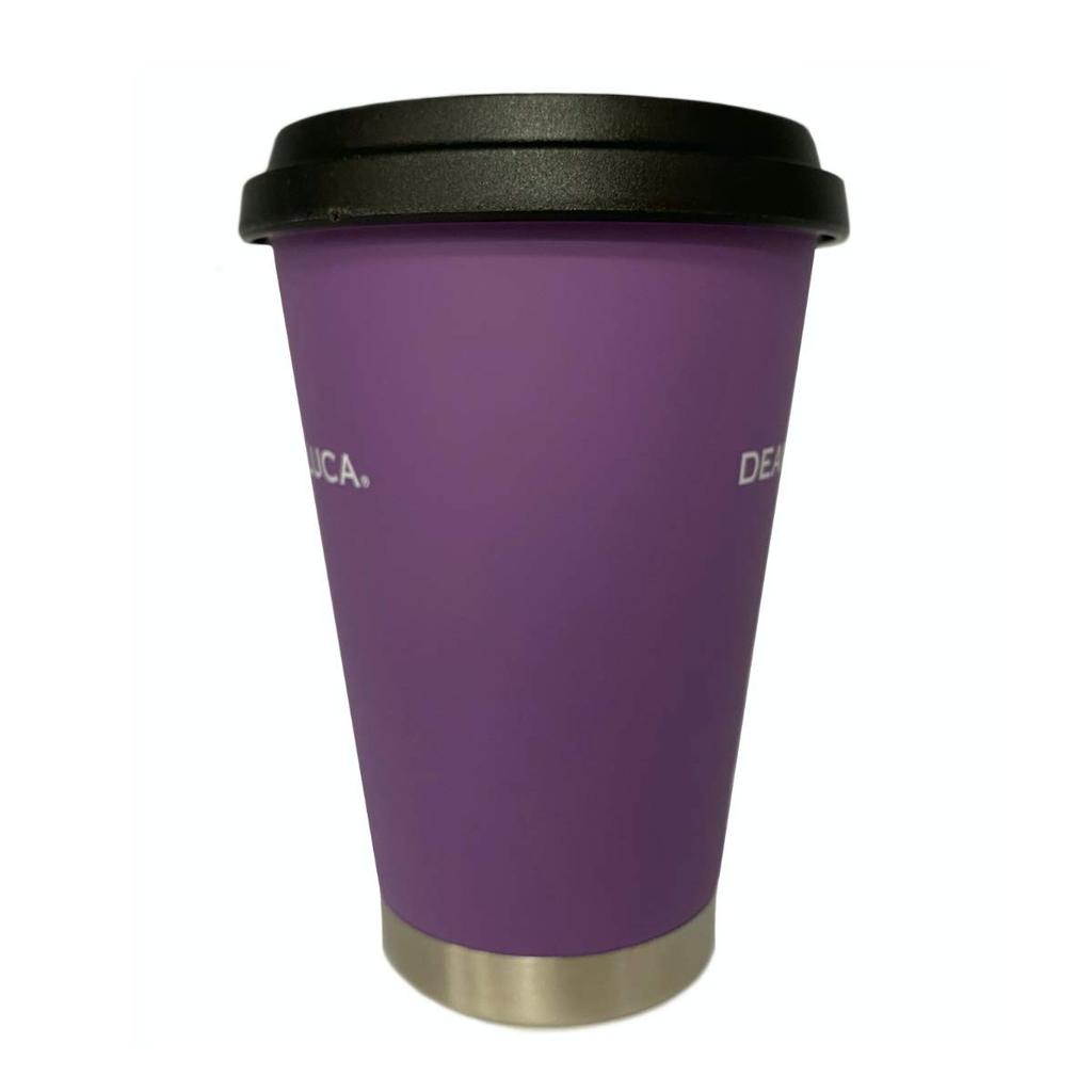 Kyoto Limited KYOTO Purple Thermos Mug Tumbler Water Bottle Tableware Stainless Steel Thermal Insulation Stylish Elegant Purple Air Insulated Double