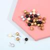 50pcs Minimalist Cork Board Pins Wood  Pushpin Wood & Metal Push Pins Simple Installation for Long Service  Use
