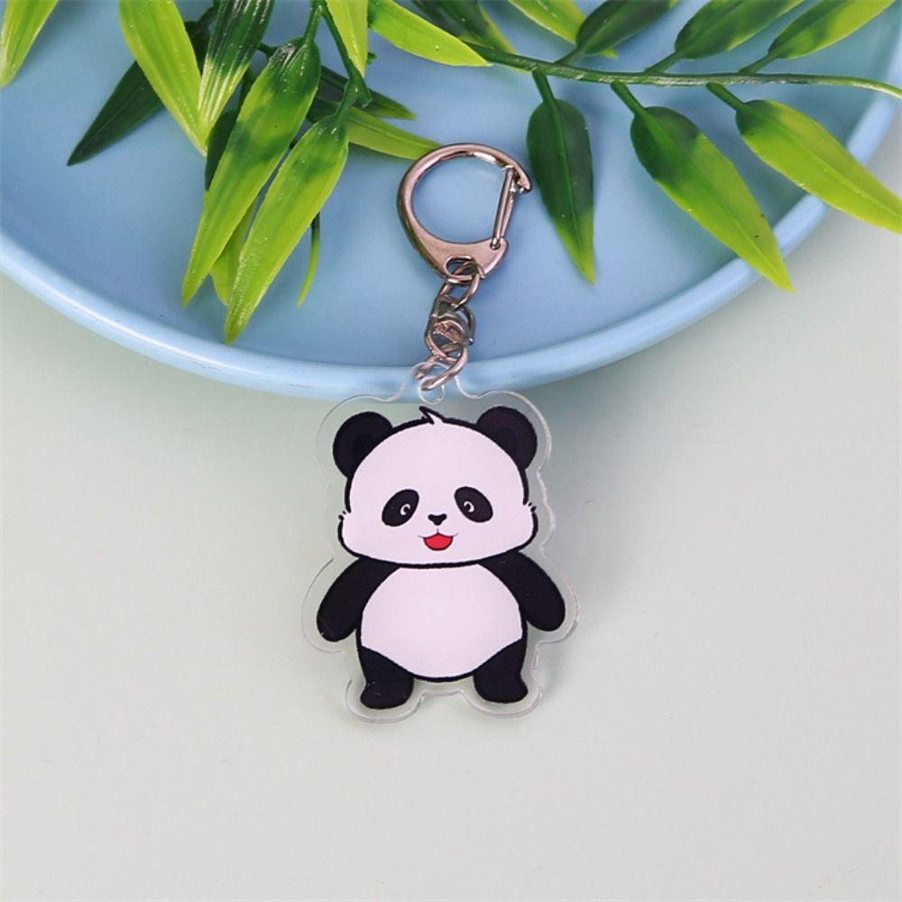 Животное Мультяшный Кулон Панда Мультяшная Панда Брелок Панда Акриловый Брелок Подарок для Леди Девушек