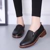 Women Flat Oxford Shoes Plus Size Soft Leather Sneakers Medium Heels Pumps Slip On Loafers Summer Footwear for Woman 2024