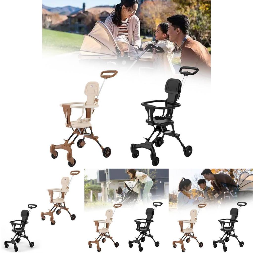 Детская коляска с высокой посадкой Легкая рама из алюминиевого сплава с безопасной конструкцией