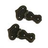 2pcs Vintage Bronze Cabinet Hinges Decoration Jewelry Box Wooden Box Hinge With Screws Drawer Furniture Fittings