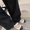 Новая ретро обувь для женщин, неглубокая и плоская, одинарная обувь