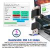 Xiwai 90-градусный USB A папа-хост к штекеру с фиксирующими винтами и передачей данных 5 Гбит/с для дисковых камер, угловой 3.0 Micro-B 3.0 панельный, кабель, 25 см,