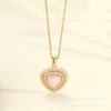 Love Necklace Women'S Light Luxury Design Small Fresh And Sweet Heart Pendant