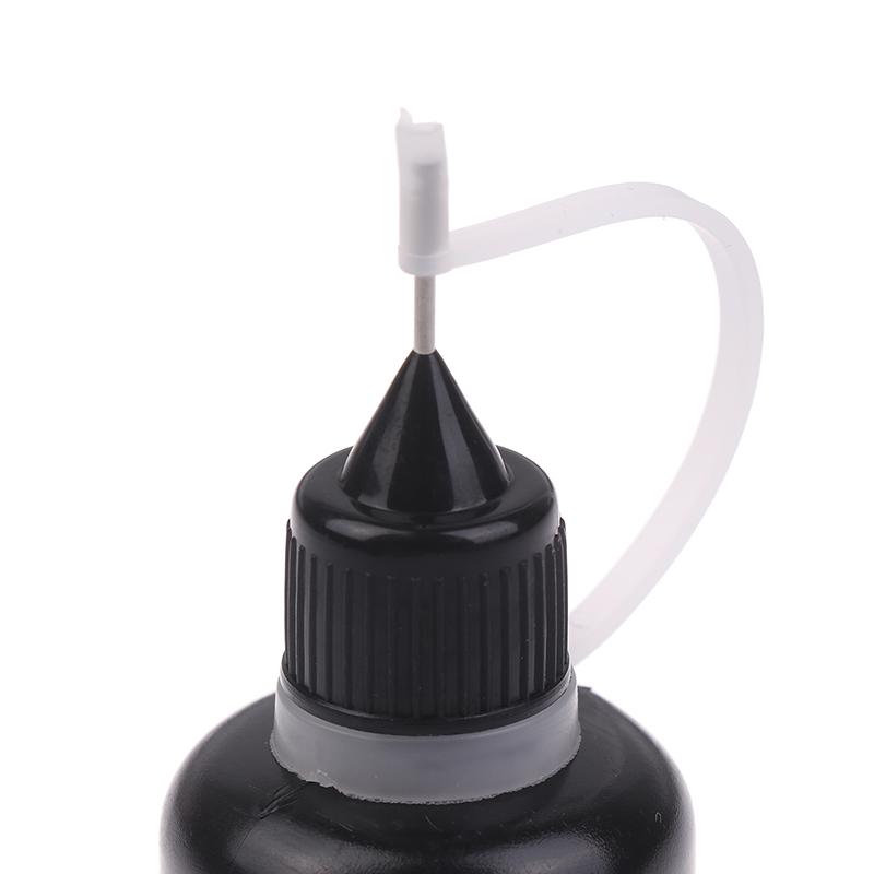 Diy Quilling Tool Empty Needle Tip Glue Bottle With Black Cap Liquid Dropper Containers With Silicone Rings For Crafting